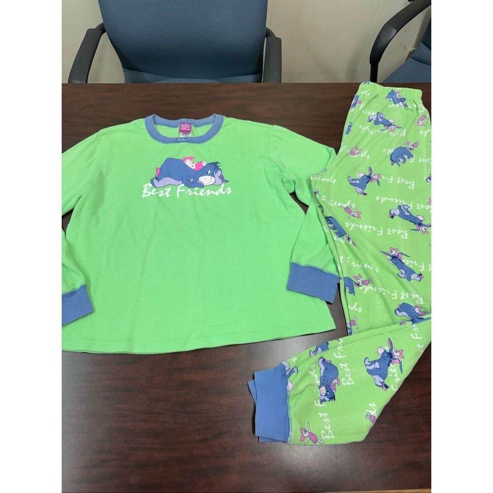 Disney Winnie The Pooh Eeyore and Piglet Pajama Set Size Medium